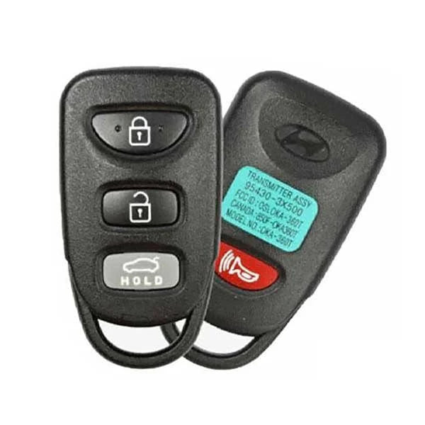 2011-2016 Hyundai Elantra Sedan / 4-Button Keyless Entry Remote / PN: 95430-3X501 / OSLOKA-360T / OEM REFURB 2011-2016 Hyundai Elantra Sedan / 4-Button Keyless Entry Remote / PN: 95430-3X501 / OSLOKA-360T / OEM REFURB